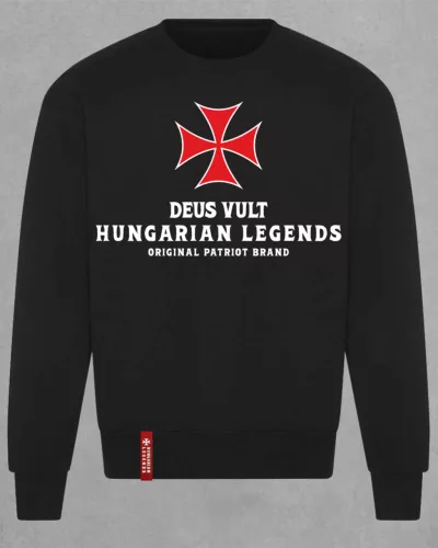 Deus Vult férfi kerek nyakú pulóver