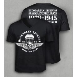 Ejtőernyős zászlóalj férfi v-nyakú póló