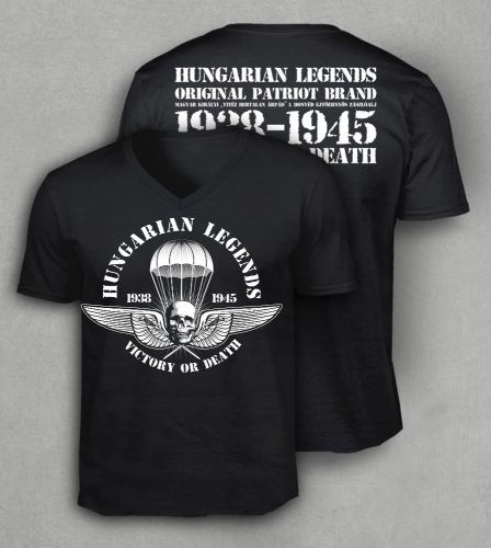 Ejtőernyős zászlóalj férfi v-nyakú póló