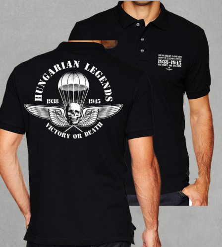 Ejtőernyős zászlóalj  férfi galléros póló