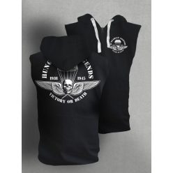 Ejtőernyős zászlóalj férfi kapucnis, cipzáras mellény