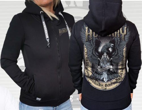 Emese álma női cipzáras, kapucnis pulóver