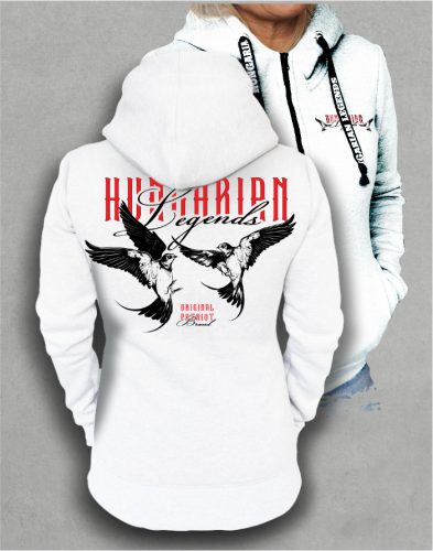 Fecske női cipzáras, kapucnis pulóver