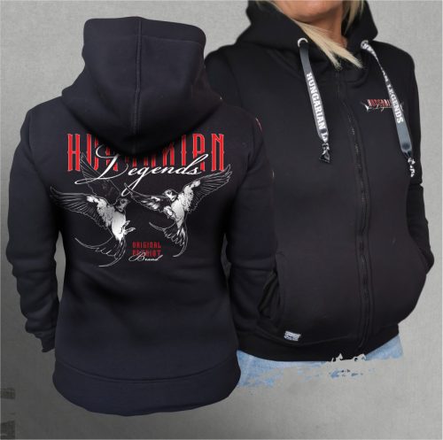 Fecske női cipzáras, kapucnis pulóver