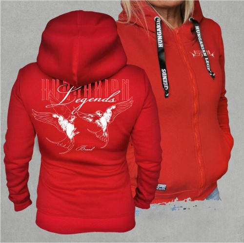 Fecske női cipzáras, kapucnis pulóver