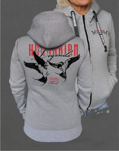 Fecske női cipzáras, kapucnis pulóver