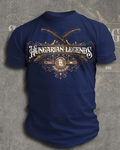 Fejesgörbe bicska férfi rövid ujjú póló