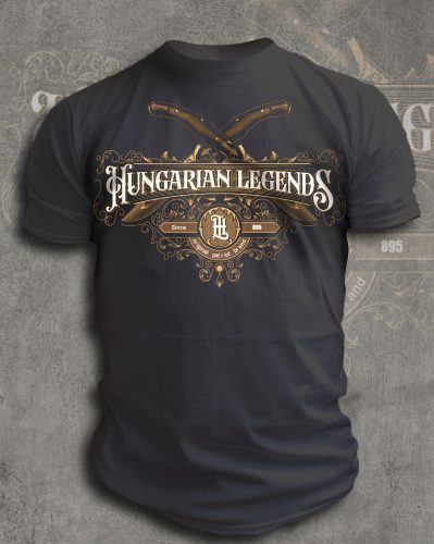 Fejesgörbe bicska férfi rövid ujjú póló