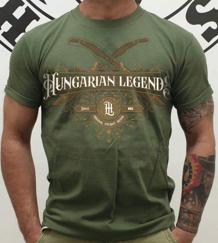 Fejesgörbe bicska férfi rövid ujjú póló