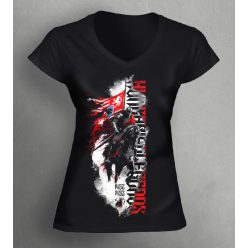 Fekete sereg '25 női v-nyakú póló