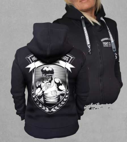 Fight Club női cipzáras, kapucnis pulóver