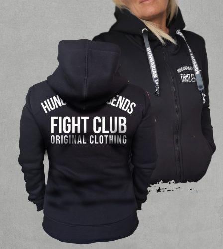 Fight Club női cipzáras, kapucnis pulóver