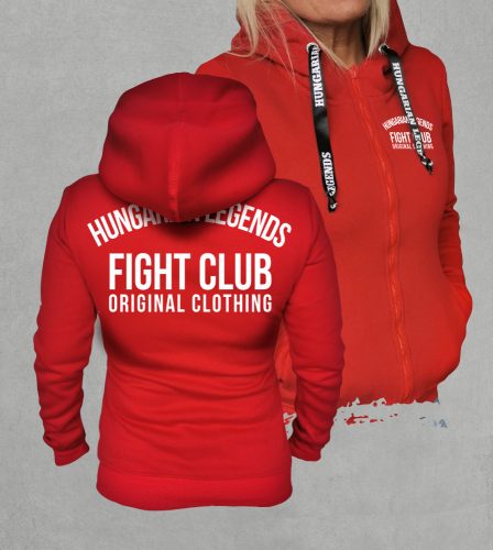 Fight Club női cipzáras, kapucnis pulóver