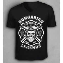 Tűzoltó férfi v-nyakú póló