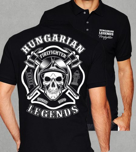 Tűzoltó  férfi galléros póló