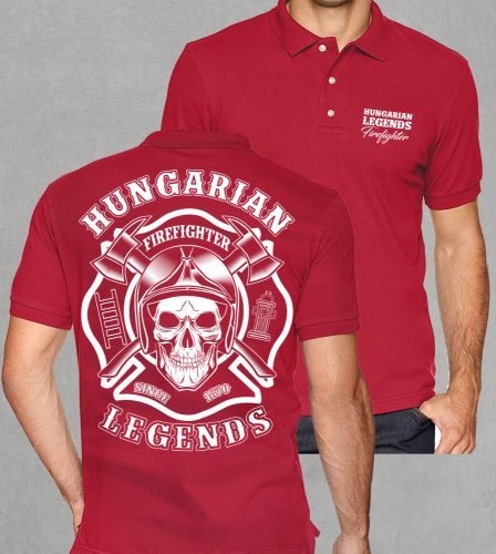 Tűzoltó  férfi galléros póló