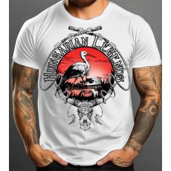 Fehér gólya férfi rövid ujjú póló