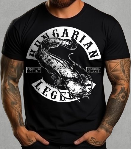 Harcsa - Silurus Glanis férfi rövid ujjú póló