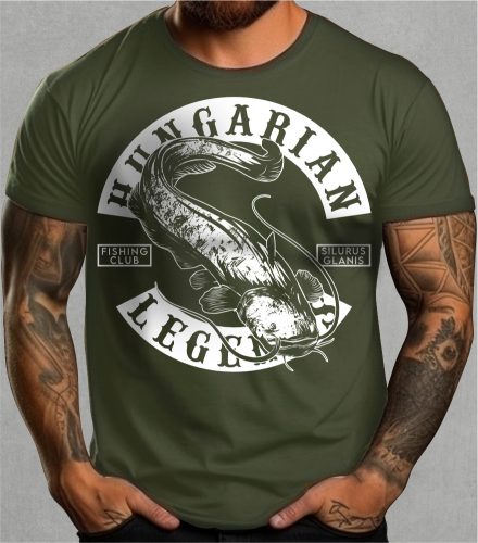 Harcsa - Silurus Glanis férfi rövid ujjú póló