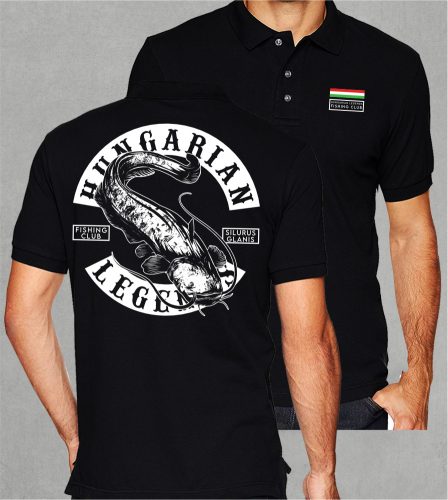 Harcsa - Silurus Glanis  férfi galléros póló