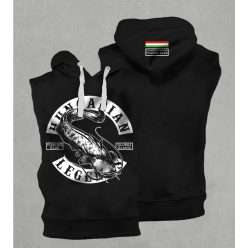   Harcsa - Silurus Glanis férfi kapucnis, belebújós mellény