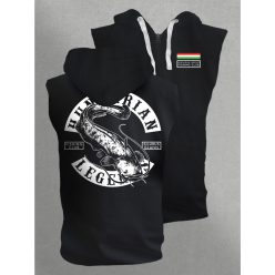 Harcsa - Silurus Glanis férfi kapucnis, cipzáras mellény