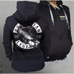 Harcsa - Silurus Glanis női cipzáras, kapucnis pulóver