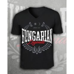 Hungarian Legends férfi v-nyakú póló