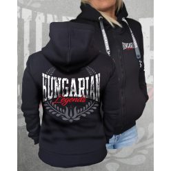 Hungarian Legends női cipzáras, kapucnis pulóver