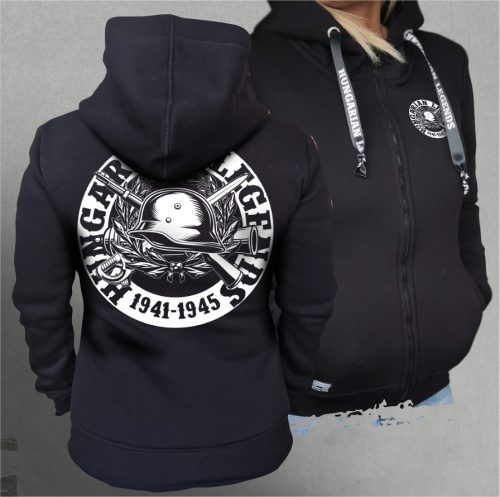 Hungarian Legends - 1941-1945 női cipzáras, kapucnis pulóver