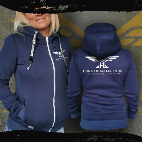 HL LOGO 24 női cipzáras, kapucnis pulóver