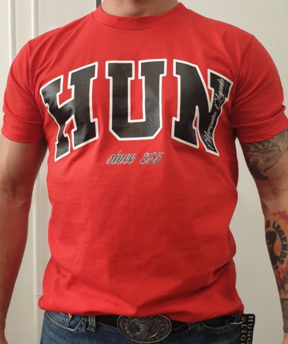 HUN feliratos férfi rövid ujjú póló