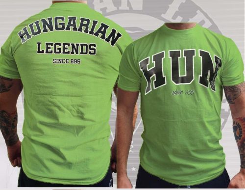 HUN feliratos férfi rövid ujjú póló