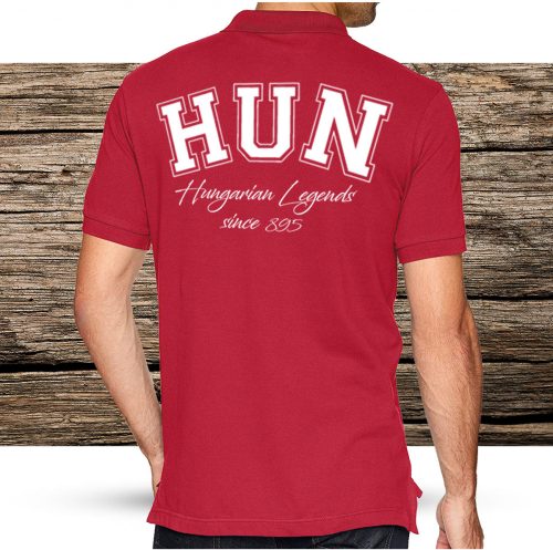 Magyar címeres férfi galléros póló