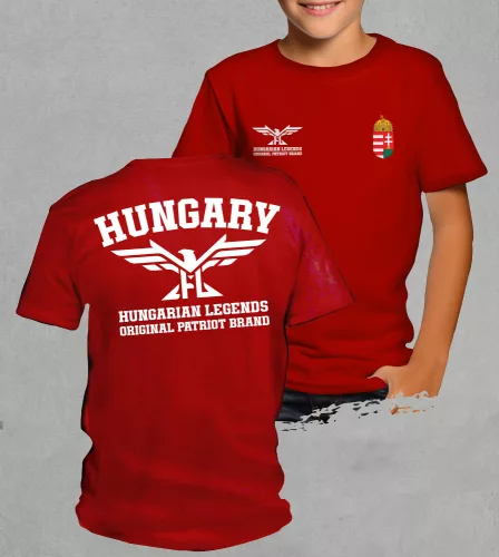 Magyar címeres 2024 gyerek rövid ujjú póló