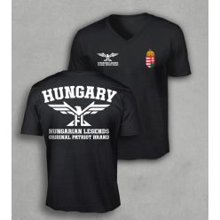 Magyar címeres 2024 férfi v-nyakú póló