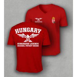 Magyar címeres 2024 férfi v-nyakú póló