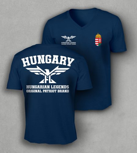 Magyar címeres 2024 férfi v-nyakú póló