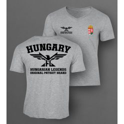 Magyar címeres 2024 férfi v-nyakú póló