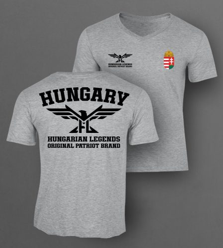 Magyar címeres 2024 férfi v-nyakú póló