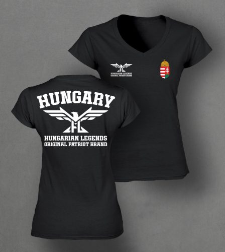 Magyar címeres 2024 női v-nyakú póló