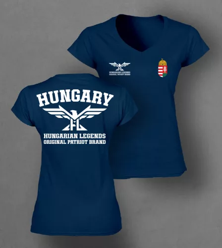 Magyar címeres 2024 női v-nyakú póló