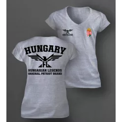 Magyar címeres 2024 női v-nyakú póló