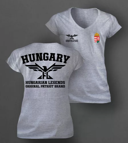 Magyar címeres 2024 női v-nyakú póló