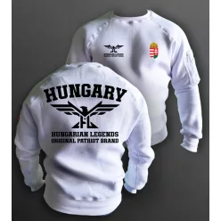 Magyar címeres 2024 férfi kerek nyakú pulóver