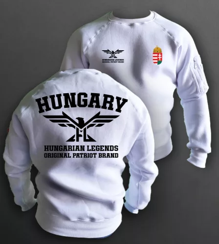 Magyar címeres 2024 férfi kerek nyakú pulóver