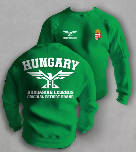Magyar címeres 2024 férfi kerek nyakú pulóver