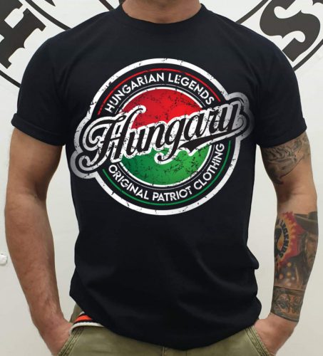 Hungary trikolor férfi rövid ujjú póló