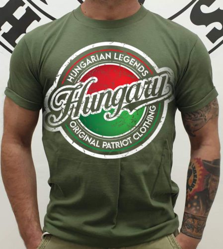 Hungary trikolor férfi rövid ujjú póló