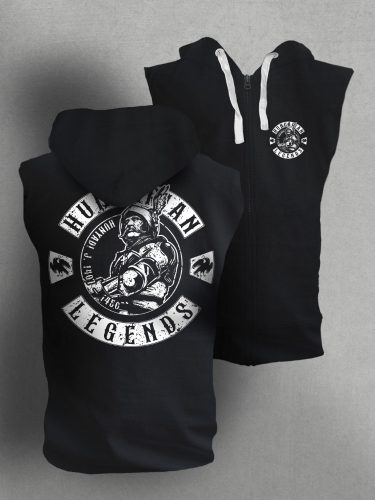 Hunyadi János férfi kapucnis, cipzáras mellény